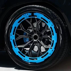 21 22 23 24Inch Auto Car Alloy Aluminium Hub with Blue Color Decorative Aerodisc Wheels Rims For Lamborghini Urus