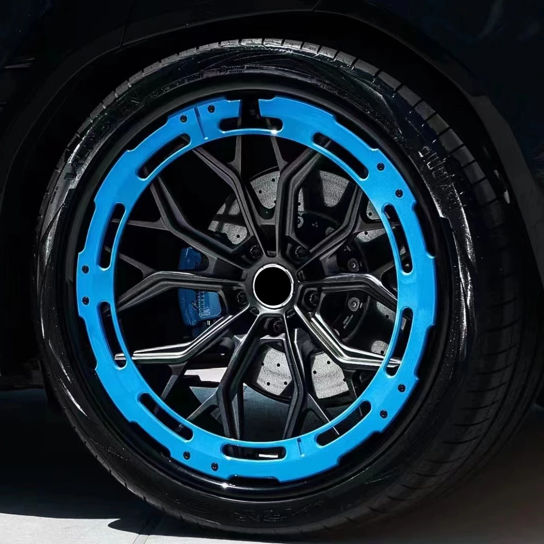 21 22 23 24Inch Auto Car Alloy Aluminium Hub with Blue Color Decorative Aerodisc Wheels Rims For Lamborghini Urus