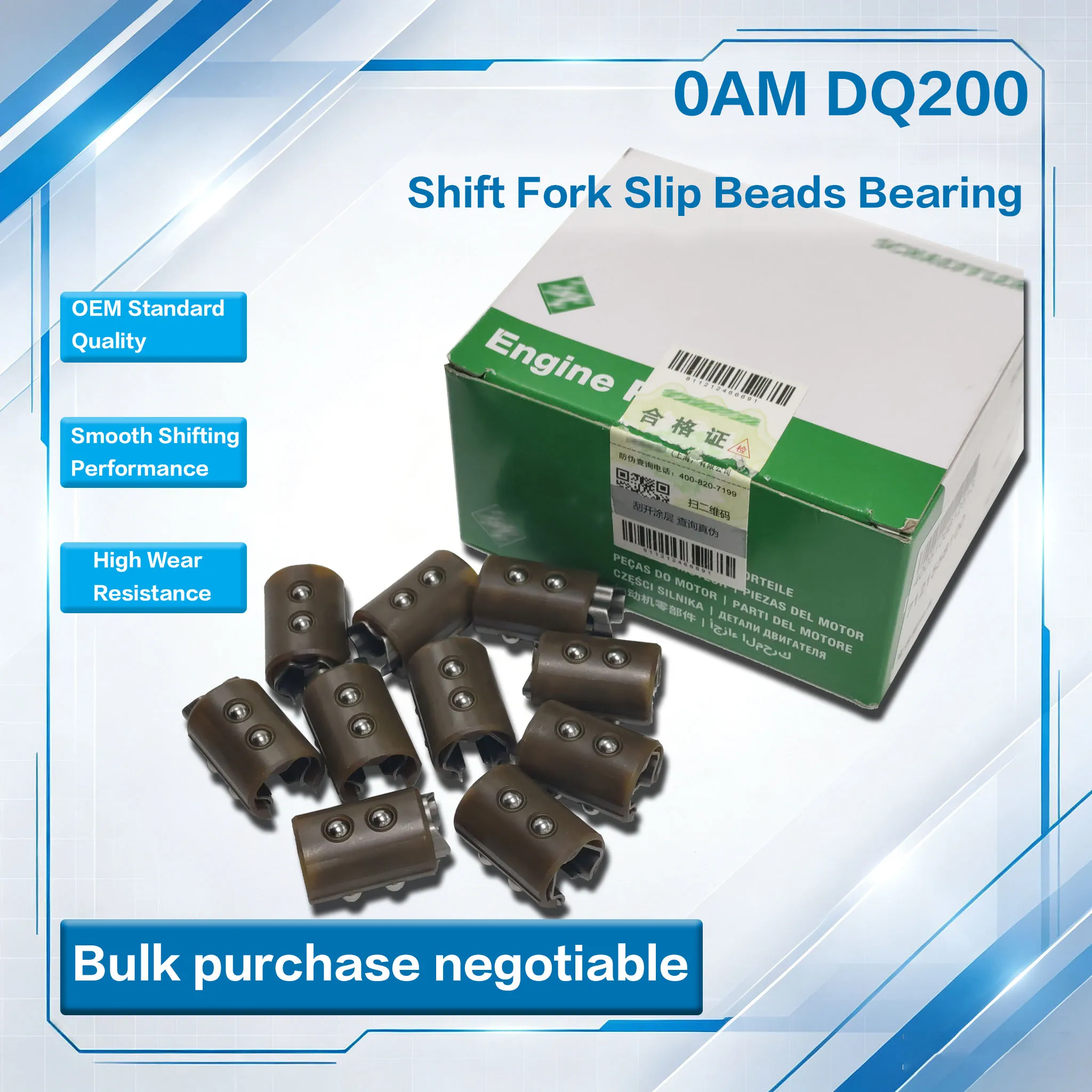 Original New 10Pcs 0AM DQ200 DSG Shift Fork Slip Beads Bearing For VW Audi Skoda Seat Bulk Purchase Negotiable