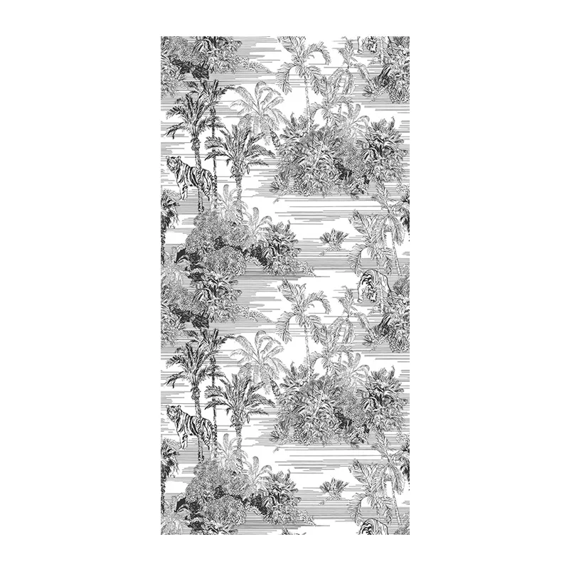 Vintage Forest Animals Wallpapers for Living Room Background Peel and Stick Tiger Print Wallpaper Wall Covering Home Decor
