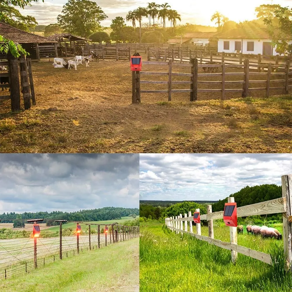 

Waterproof Solar Alarm Multifunctional Rechargeable Solar Charging Alarm Portable Animal Deterrent Security Alarm Siren