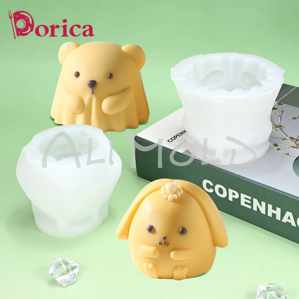 3D Rabbit Bear Sili…