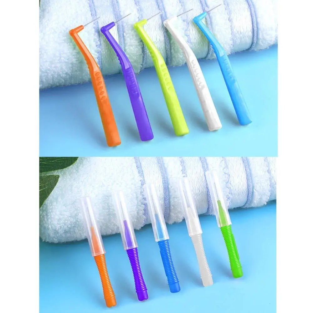 L-shaped Oral Hygiene Gap Floss Interdental Brush Teeth Braces Clean Teeth Toothbrush