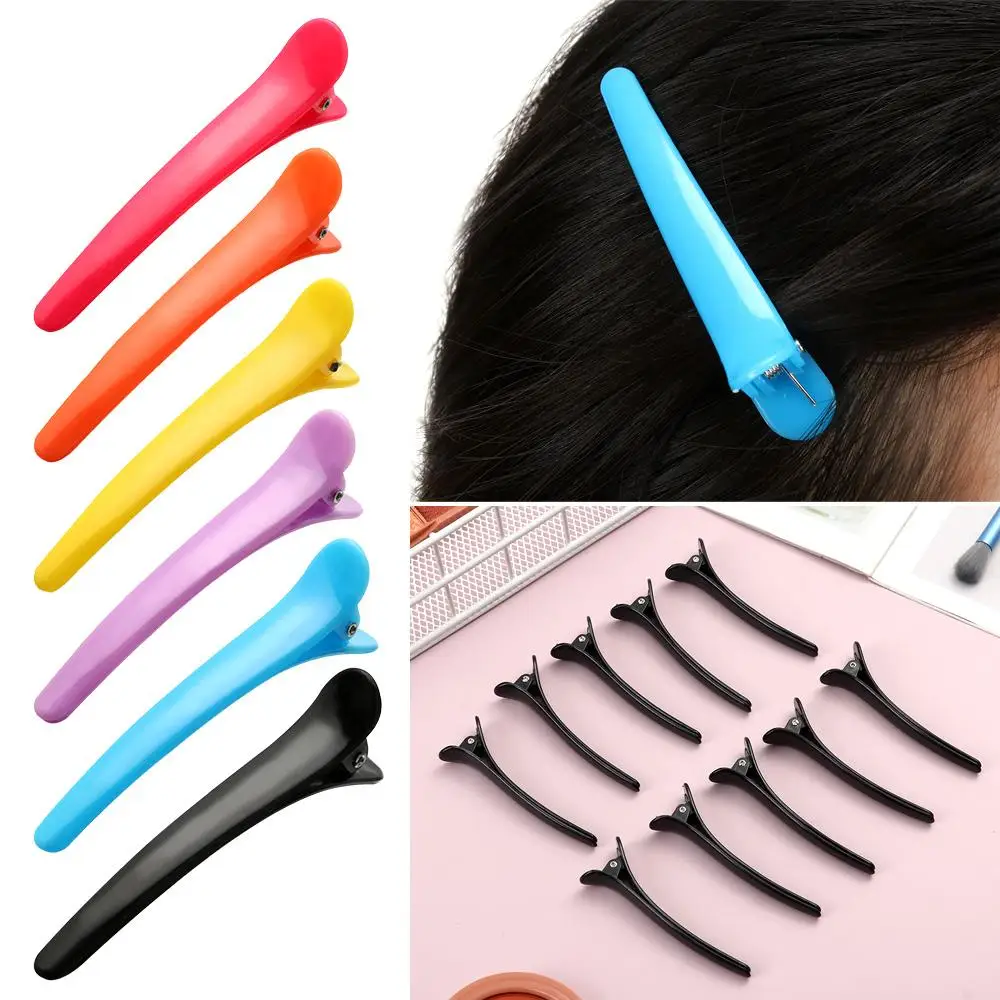 10Pcs Hairpins Hair Salon Section Clamps Washing Shower Barrette Salon Styling Hair Clips Basic Hair Clips