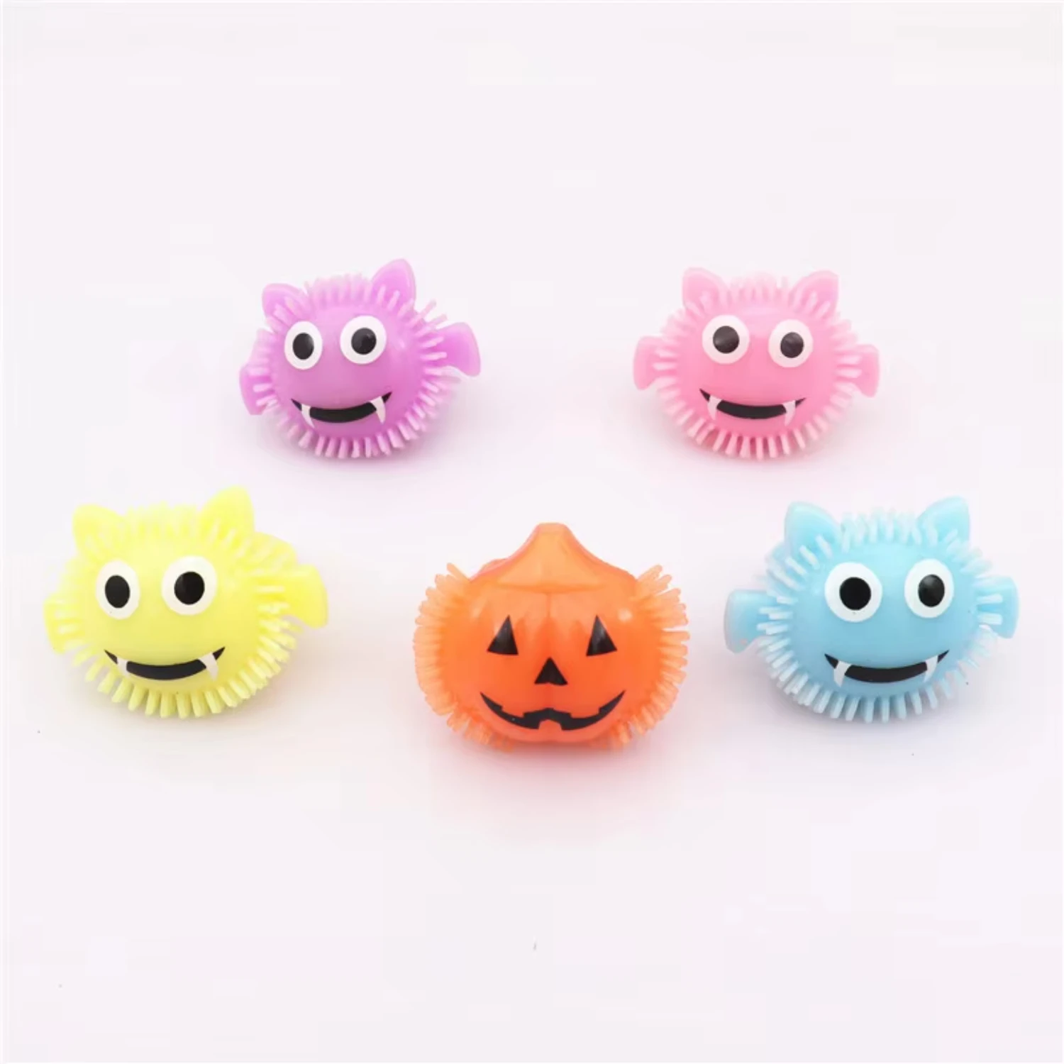 Hot Selling Halloween Party Luminous Ring Children Toy Finger Light Pumpkin Light LED Gift for Halloween