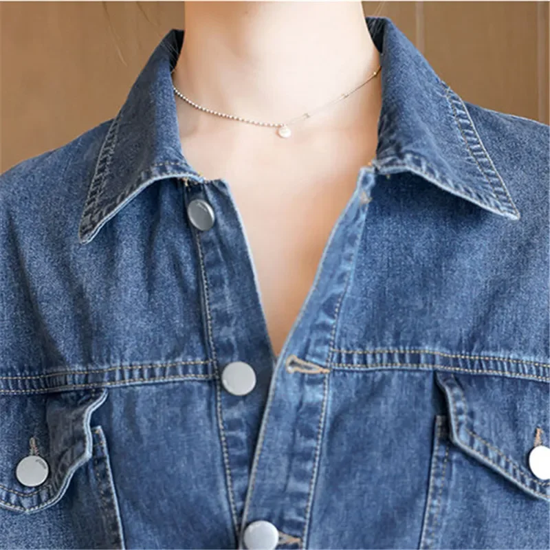 Sweet Cool Style Pockets Design Denim Jumpsuit Womens Summer New Casual Slim Short Sleeve Streetwear Jeans Rompers Ropa De Mujer