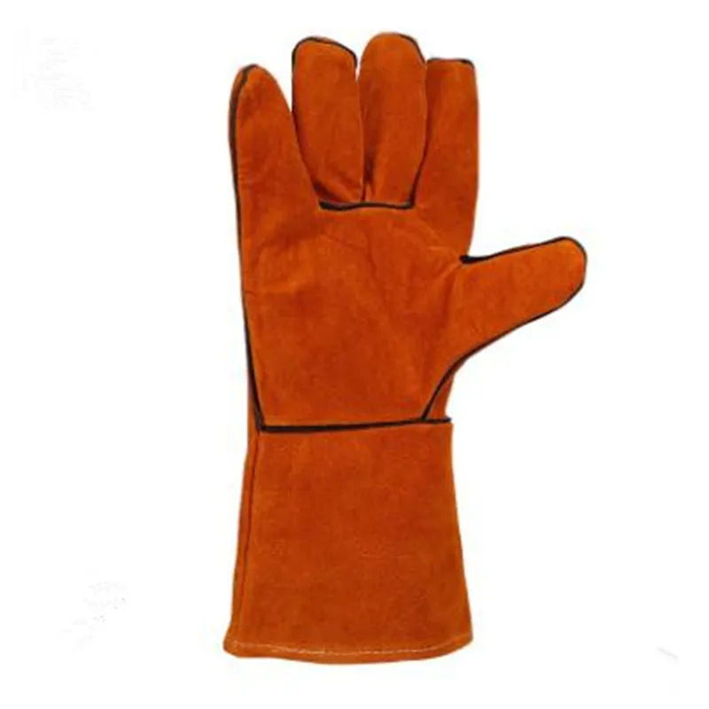 

Work gloves Double Layer Fireproof Cow Leather Welder Gloves Anti-Heat Work Safety Gloves For Welding Metal protective gloves