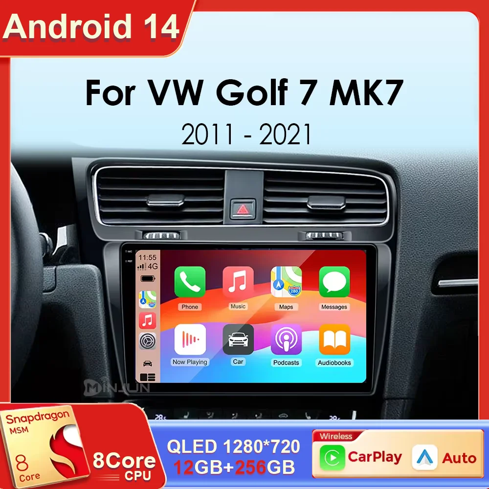 

Android 14 Qualcomm Car Radio For Volkswagen VW Golf 7 MK7 GTI 2011-2021 Wireless Carplay Auto Multimedia Stereo Video Player