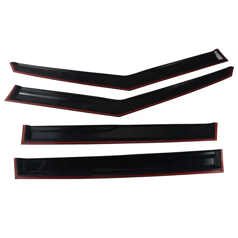 4pcs Window Visors Deflector Shade Vent For 2022 2023 Mitsubishi Outlander Door Awnings Sun Rain Eyebrow Deflector Accessories