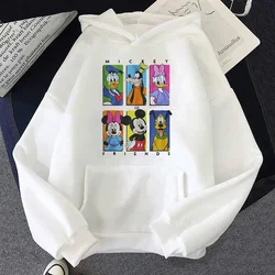 Disney Mickey Minnie Graphic Printed Hoodies Women Harajuku Fashion Autumn Winter New Casual Pullovers Kawaii Sweatshirts Tops