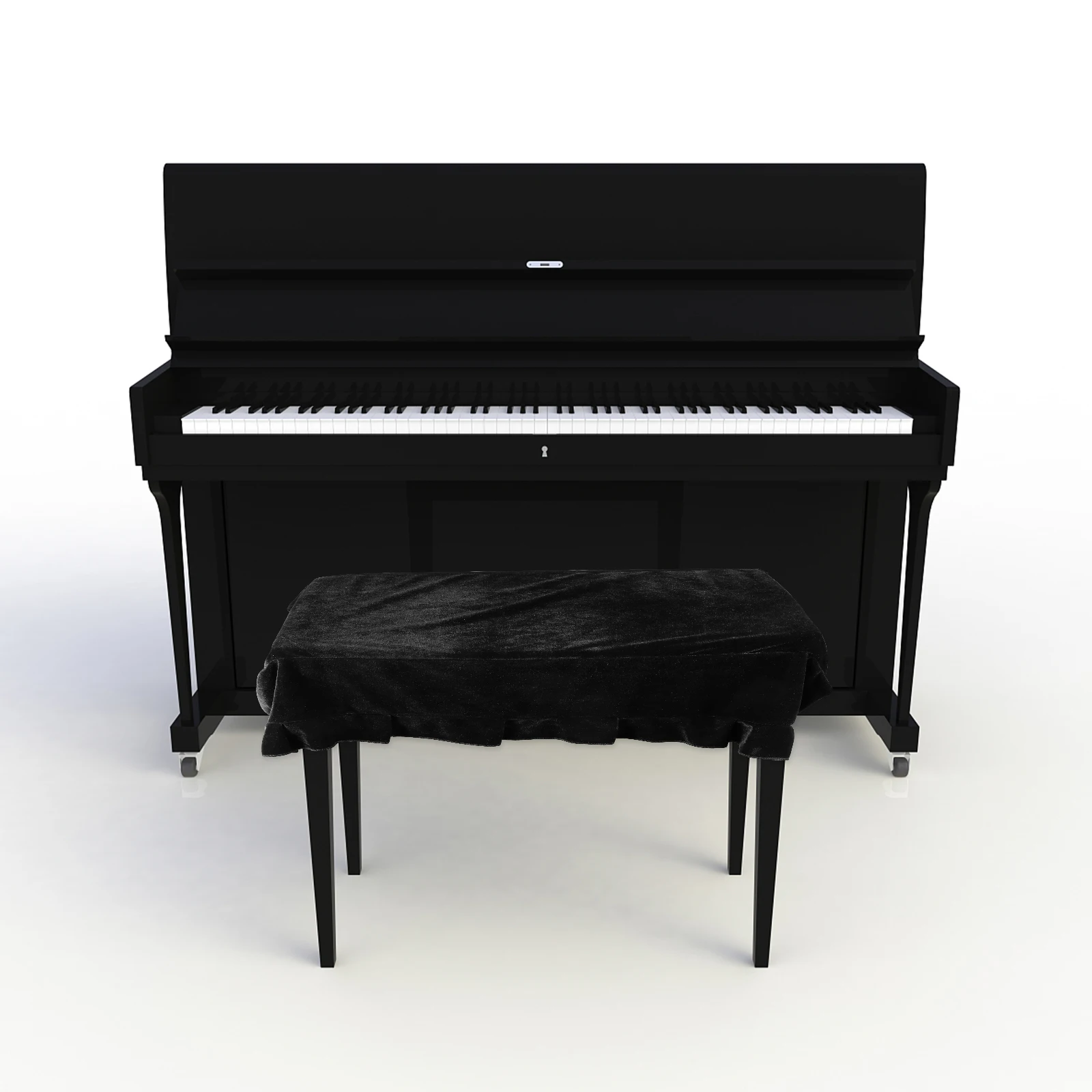 

Piano Stool Cover Chair Bench Decorative Cushion Slipcover Seat Shield Soft Bordered Protective Cloth
