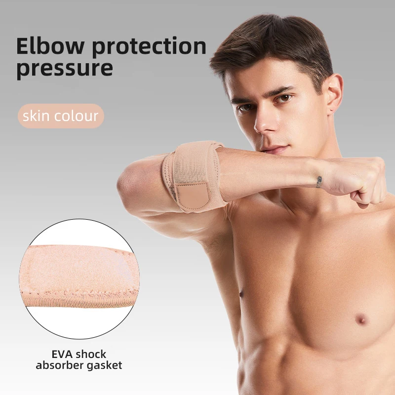 調節可能なテニス肘サポートブレースガードパッド ゴルファーの肘痛対策 エピコンディリティスブレース