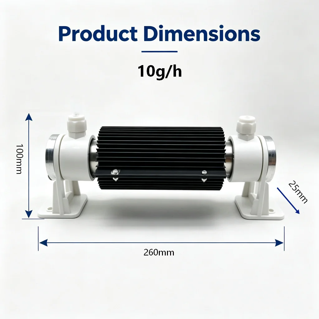 10G Air-Cooled Ceramic Tube Ozone Generator Ceramic Tube Ozone Generator Ceramic Tube for Water Sterilizer Purifier Disinfection