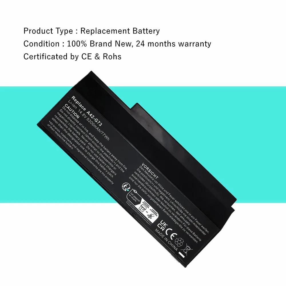 A42-G73 Laptop Battery for ASUS G73G G73GW G73J G73S G53J G53 G53JW G53S G73JH-A2 G53SX-DH71 G73-52