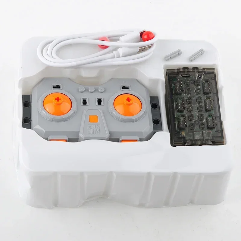 MOULD KING 6CH APP Linear Motor Remote Control 6.0 Fast Speed Charging Powered Module Battery Box for MOC PF Brick Technical Car