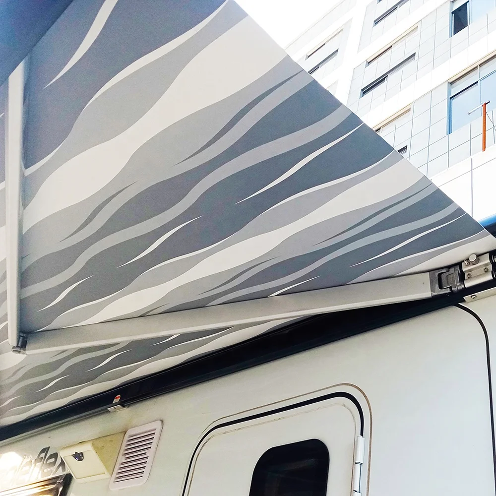 مظلة RV اليدوية بمحرك STLF Soleflex S27E لقافلة المقطورة Motohome #6