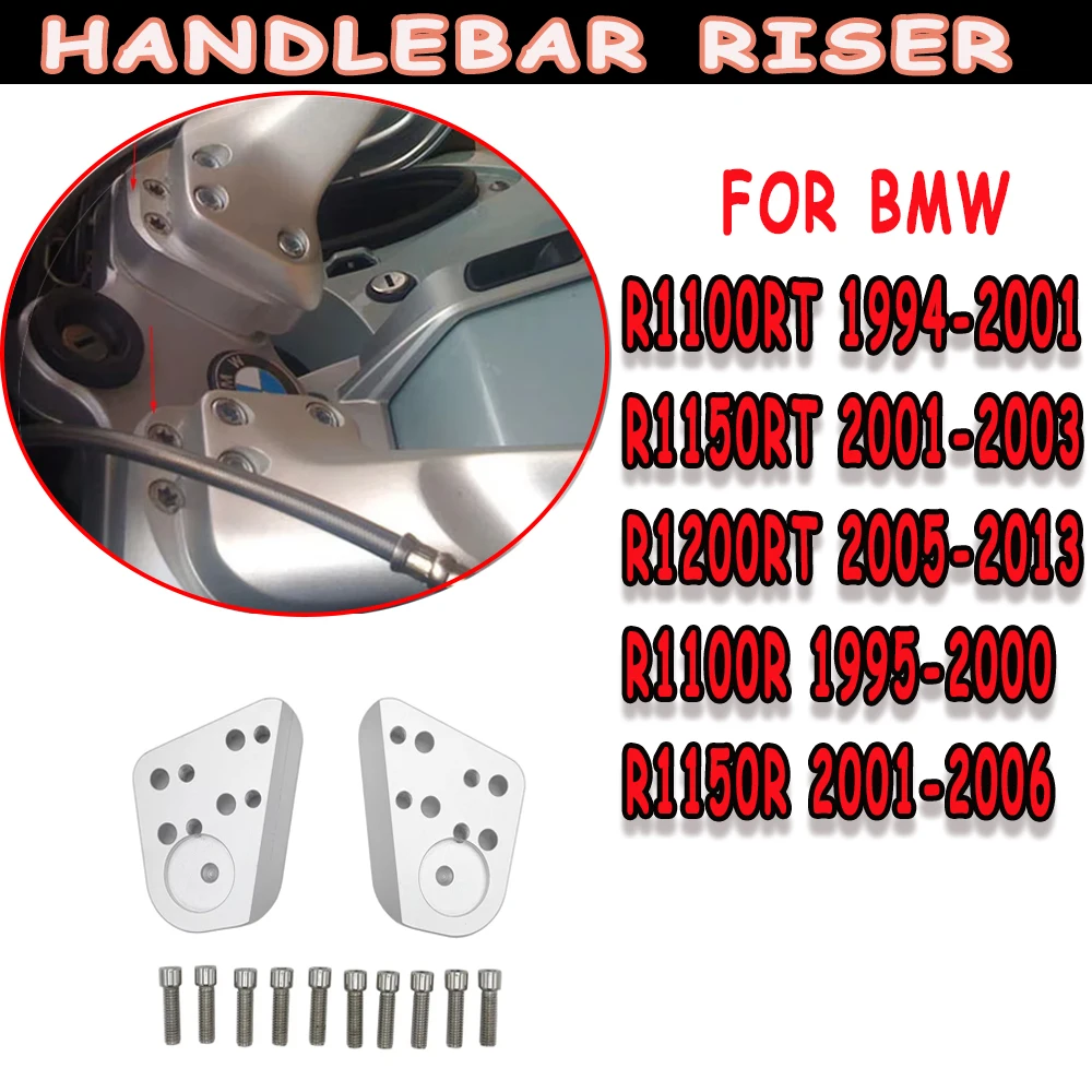 

Suitable for BMW R1200RT R1150RT R1100RT R1100R R1150R R 1100 1150 1200 RT Handlebar Riser Mount Clamp