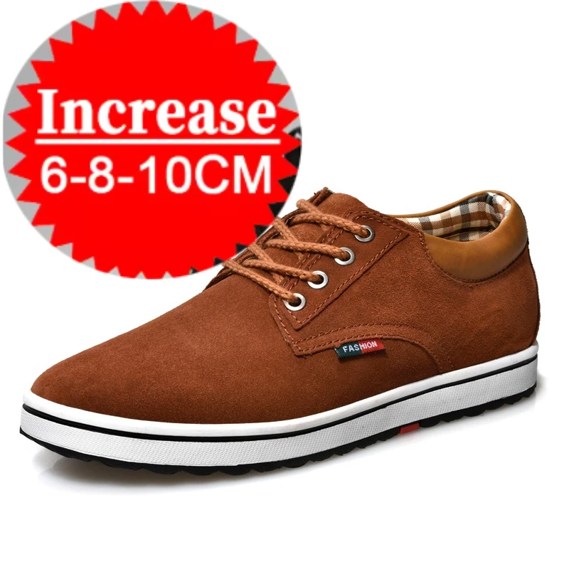 Invisible Heightening Shoes - 8 Cm. Moral Training Shoes - Men's Inner Heightening Casual Shoes. Retro Style. Multi-purpose6 Cm.