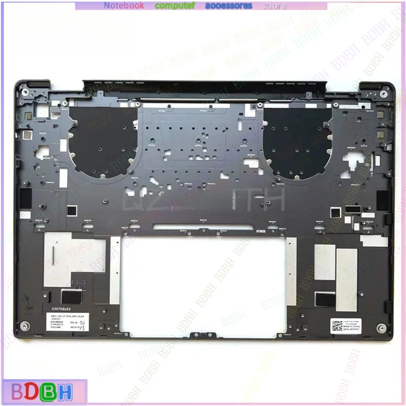 ZQ  (5PCS) New For Dell Latitude 9440 E9440 Palmrest Upper Case without Keyboard (with SIM Hole Version) 0FDDT1
