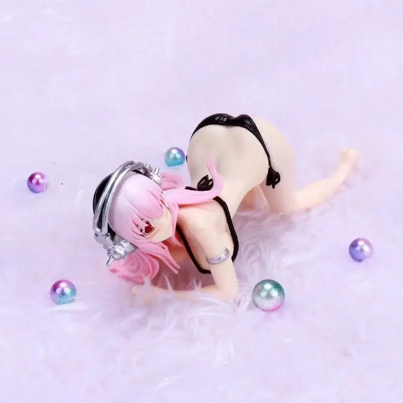 Belas Figurinhas Soniko para Decoração de Carro, Super Sonico Doll Model, O ANIME, Figuras Anime Cartoon Girl, Novos Presentes Brinquedos, 10cm