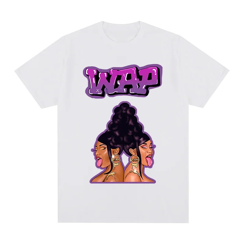 Cardi B Megan thee Stallion WAP Hip Hop Rap Summer t-shirt Cotton Men T shirt New TEE TSHIRT Womens tops