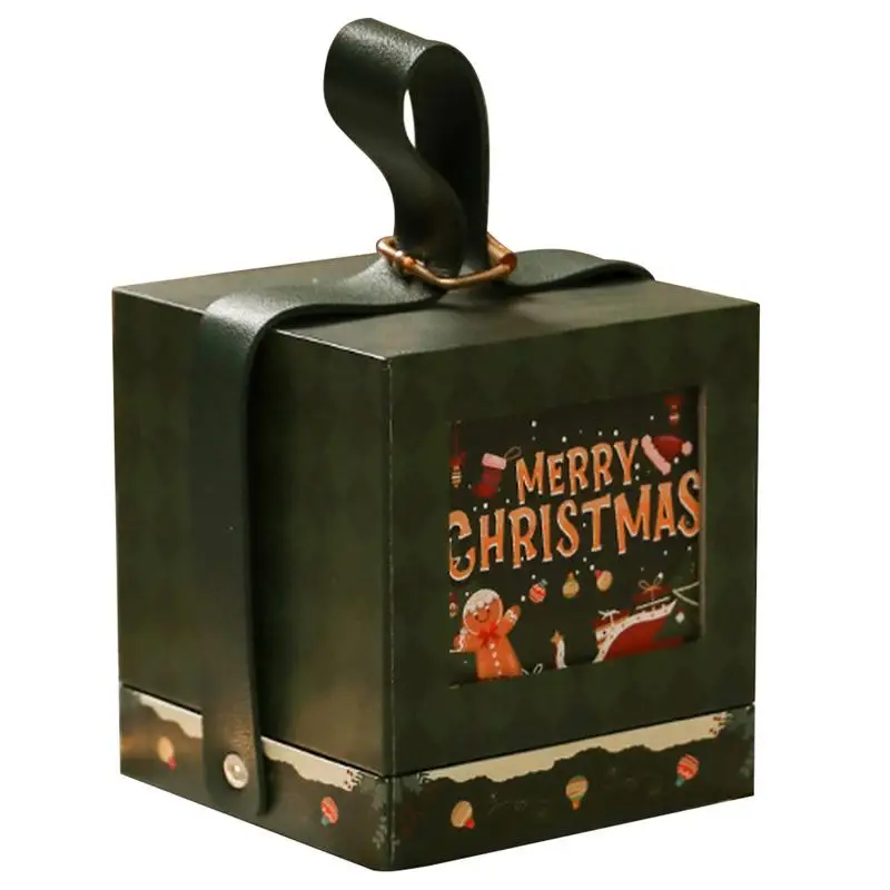 Christmas Paper Kids Candy Box Bag New Year Christmas Home Decoration Natal Gift Bags Kerst Noel Treats Packing Box