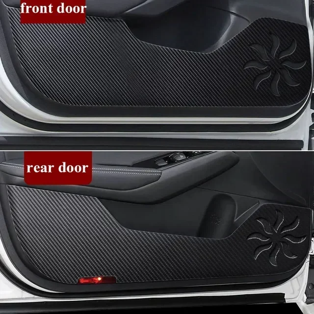 

Для Great Wall Haval M6 Plus 2022-2024 кожаная наклейка из углеродного волокна дверная защита от ударов защитный коврик аксессуары