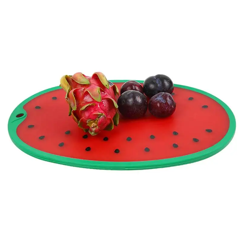 

Watermelon Shape Cutting Board Watermelon chopping Pads Cute Chopping Board Safe Household Vegetable Cutter Serving Board