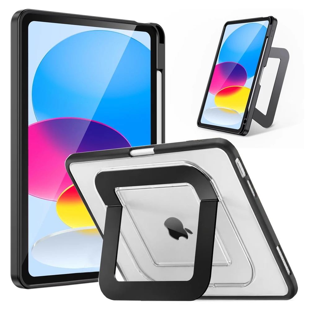 Case for iPad A19 12th A16 11th 11 10 10th 7th 8th 9th Gen 10.2 iPad Air 11 Air 4 5 10.9 Multi-Angle Adjustable Kickstand Cover