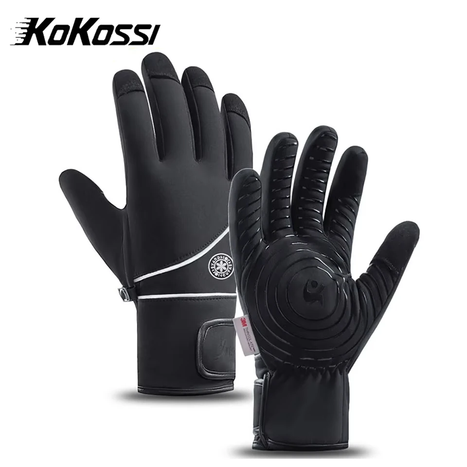

KoKossi Full Finger Winter Cycling Gloves Non-Slip Waterproof Windproof Touch Screen Outdoor Sports Hiking Skiing Gloves Unisex