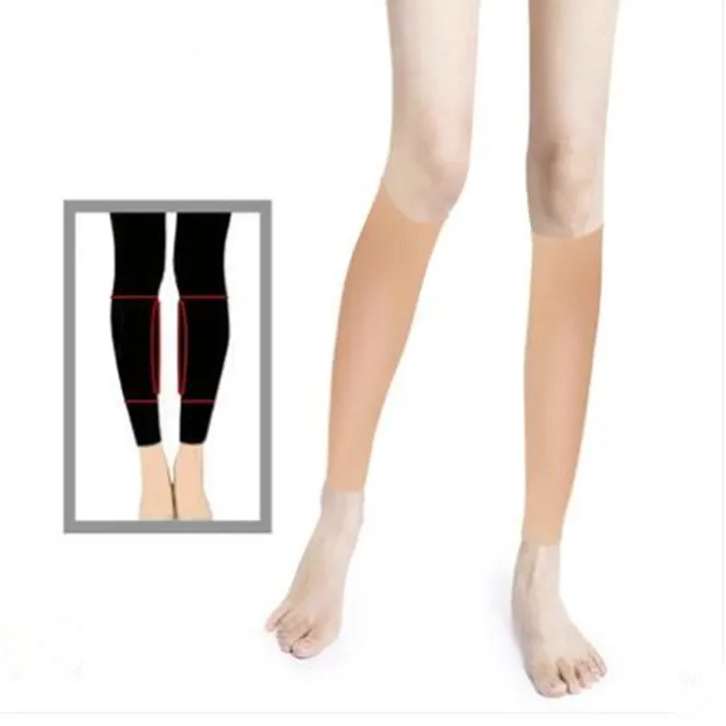 Silicone Leg Enhance Shaper Leg Calf Birthmark Scar Cover Soft Calf Pad Body Beauty Leg Correctors for Lady User Brace