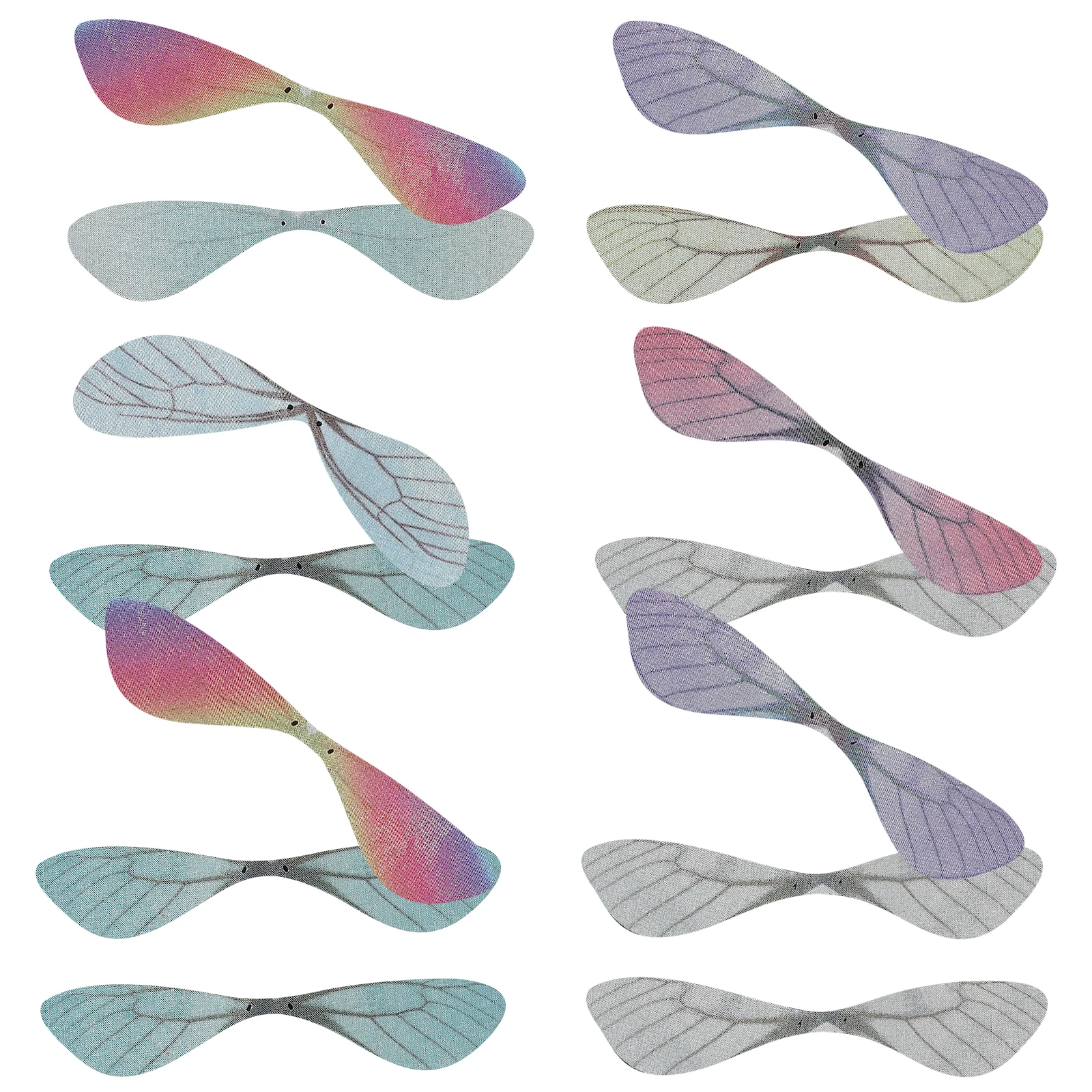 

100 Pcs Simulated Dragonfly Hanging Decoration Wings Decorationwings Adult Craft Wedding Earrings Charms Fabric