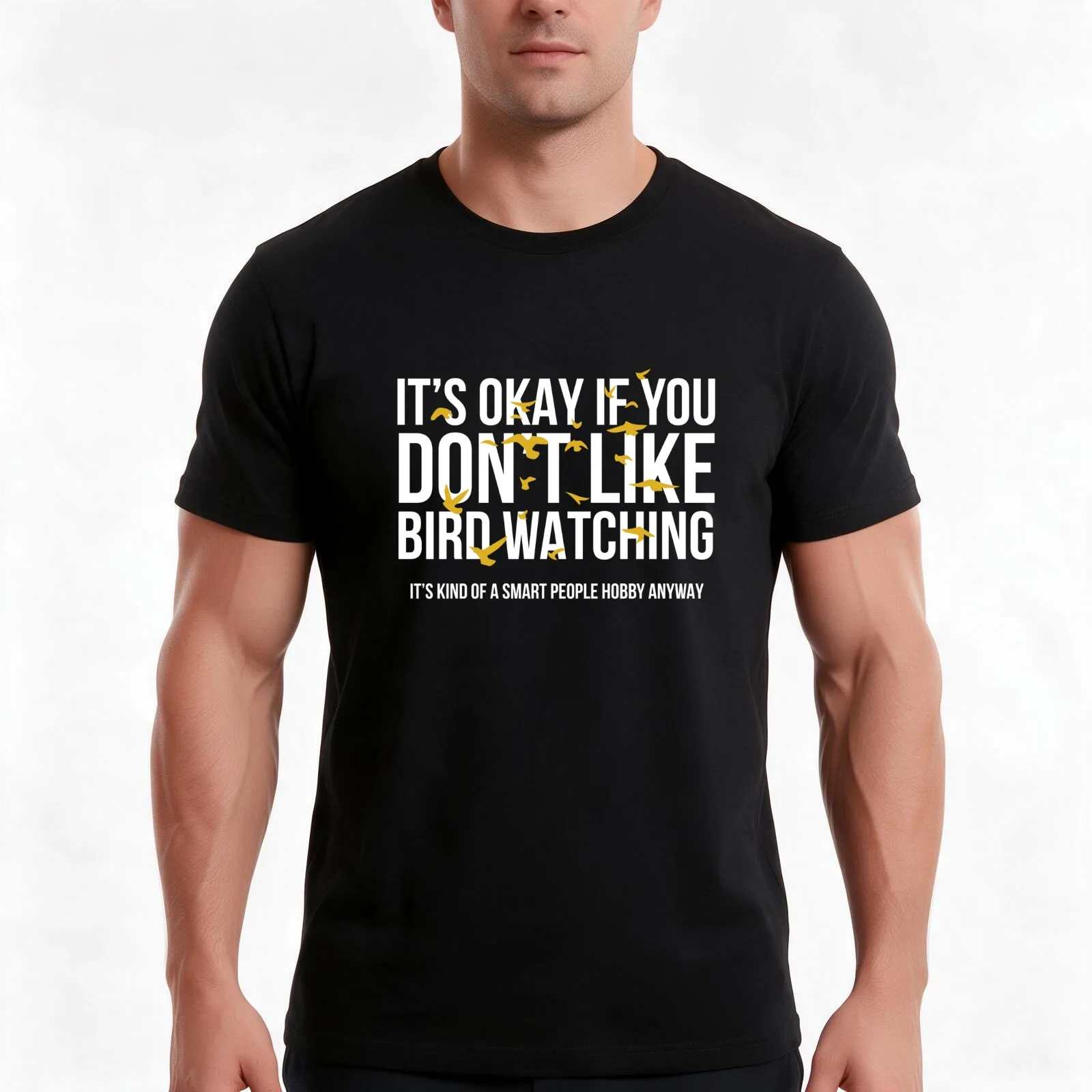 Funny Birdwatching For Smart Birder Cool Birding Design T-Shirt Summer Casual Cotton Tee Oversized Streetwear Tops