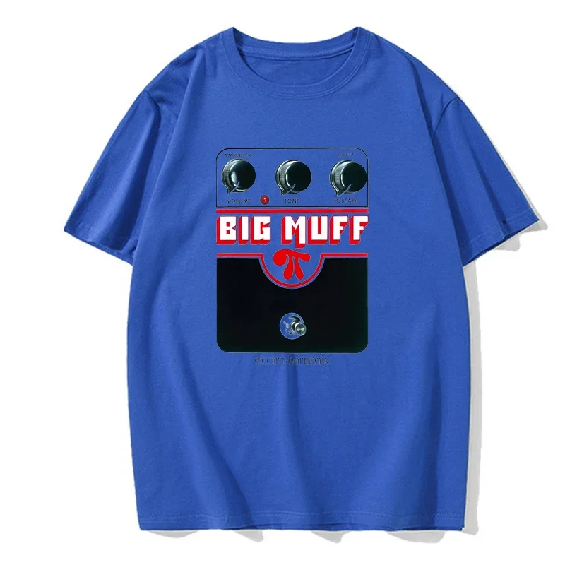 Big Muff T-shirt Guitar Pedal Effect Shoegaze Cotton Round Neck Comfortable and Versatile Casual Fashion Men\'s New T-shirt