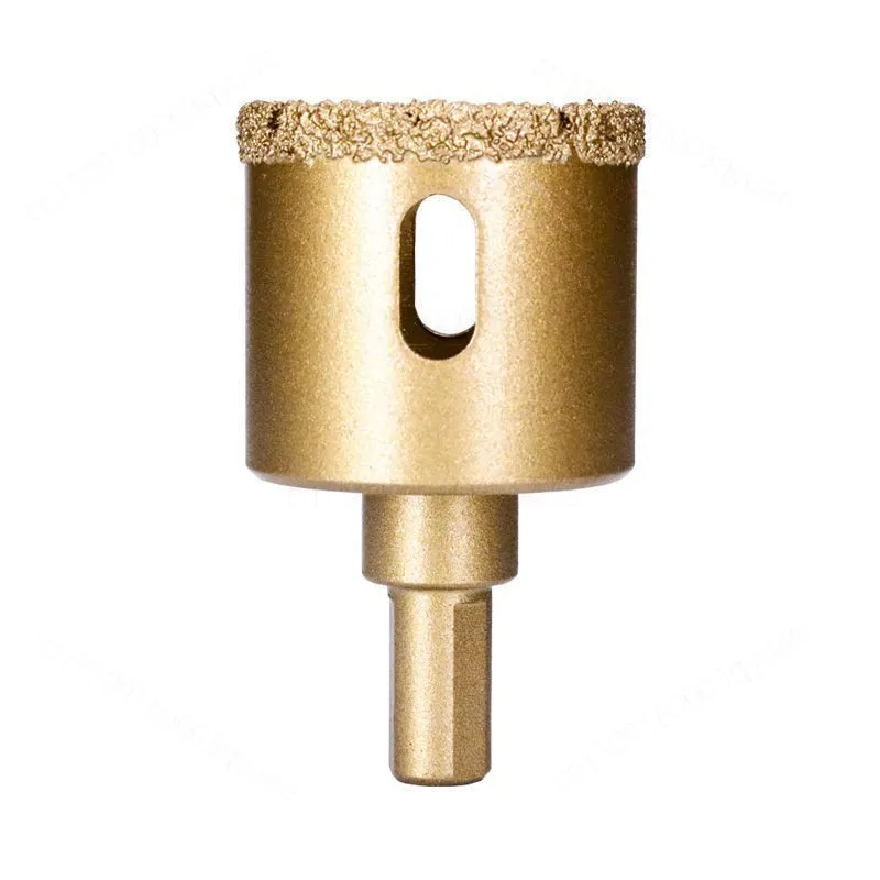 Brazed Diamond Hole Saw Set 6‑35mm Core Drill Bits for Electric Drilling on Tile Marble Stone, Packed in Wooden/Plastic Case