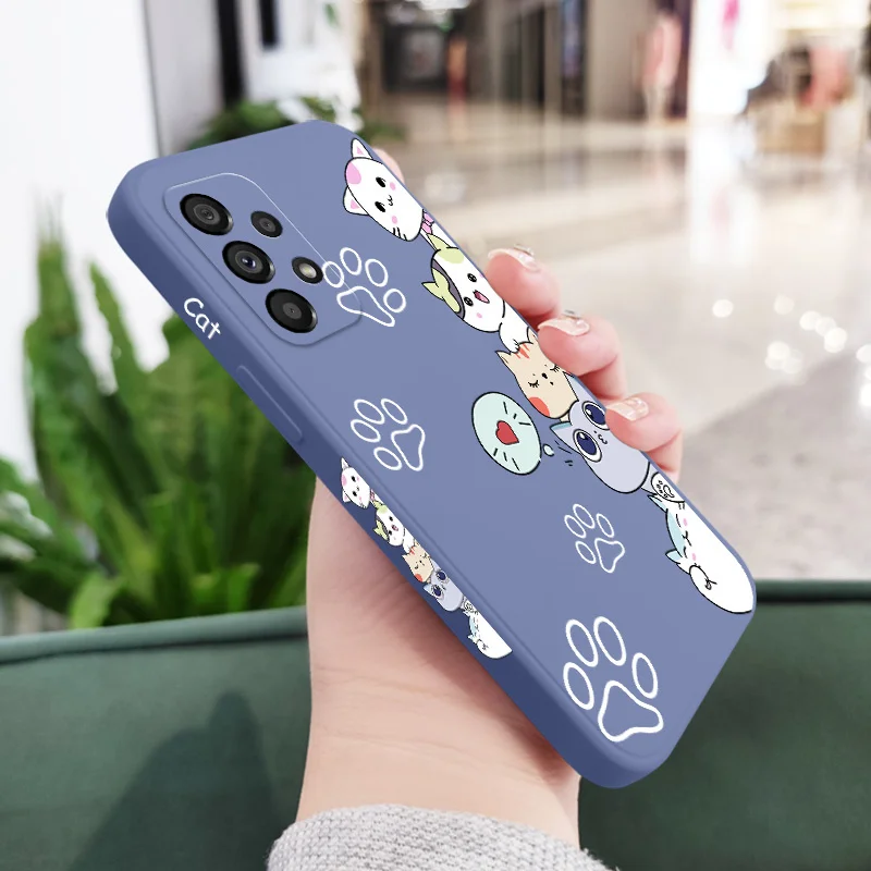 Stacking Cats Phone Case For Samsung A54 A34 A24 A14 A73 A53 A33 A23 A13 A04 A04S A72 A52 A52S A32 A22 A15 A25 A35 A55 4G 5G