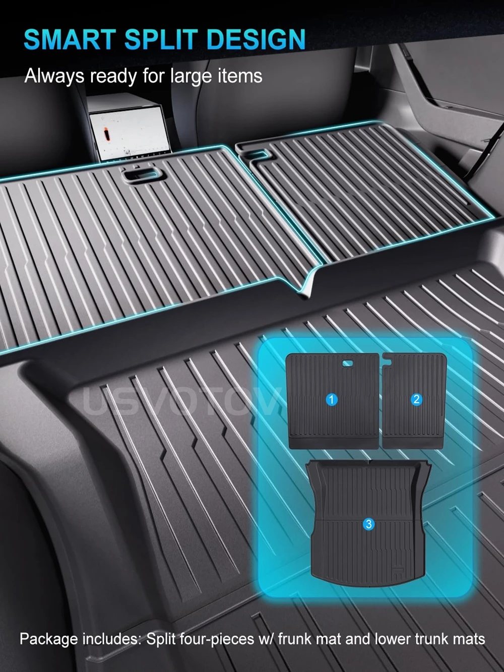 Tesla Model 3 Highland Trunk Mat Image 3