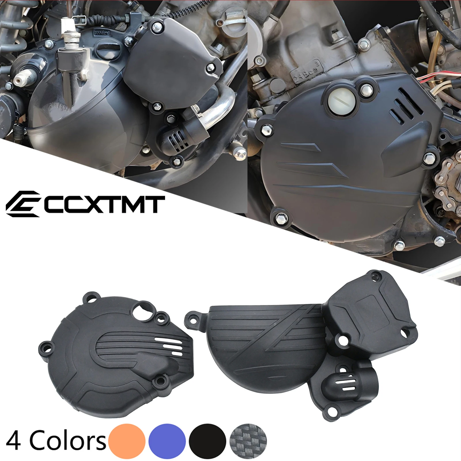 Motocross universal Clutch Protector Ignition Guard Water Pump Cover For KEWS K18 Hengjian HJ250 Kayo KT250 Yamaha DT230 MT250