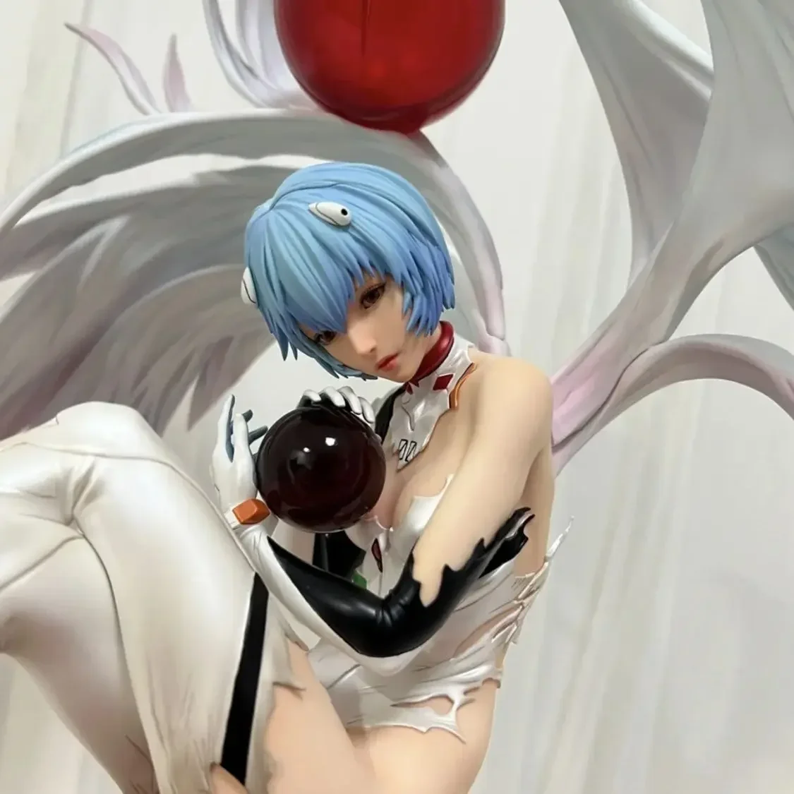 Neon genesis evangelion anjo de duas cabeças ayanami rei deusa ressonância animação figura modelo ornamento criativo