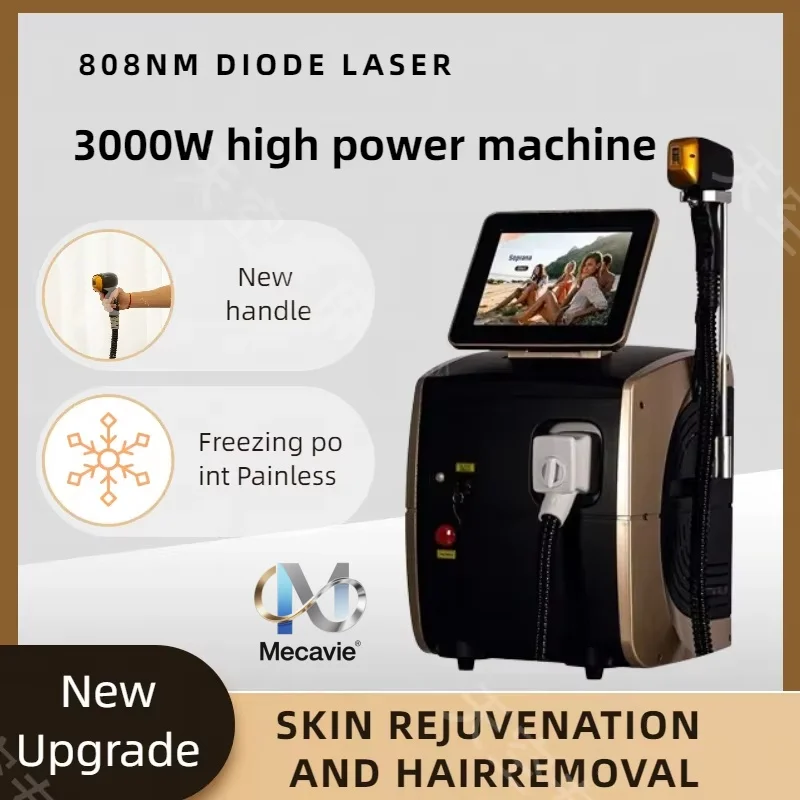 

Профессиональный диод 4000 Вт Ice Titanium 808 775 940 1064, диодный лазер для удаления волос на теле, 4-волновое устройство для депиляции