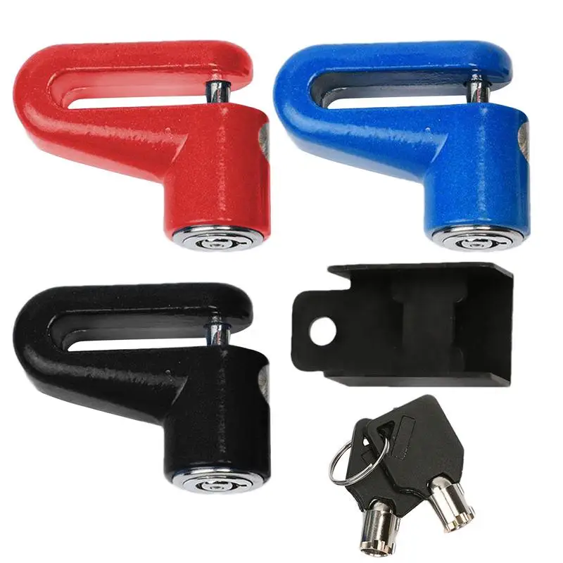 Motorcycle Disc Brake Lock Heavy Duty Electric Scooter Lock Scooter Wheel Lock Waterproof Anti Theft Wheel Lock Bicycles Disc