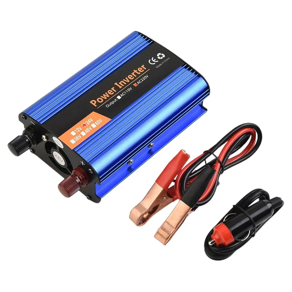 High Power Power Inverter Blue Modified Sine Wave W/Power Cord 1 Set 12V/24V-220V 4000W Accessories High Quality