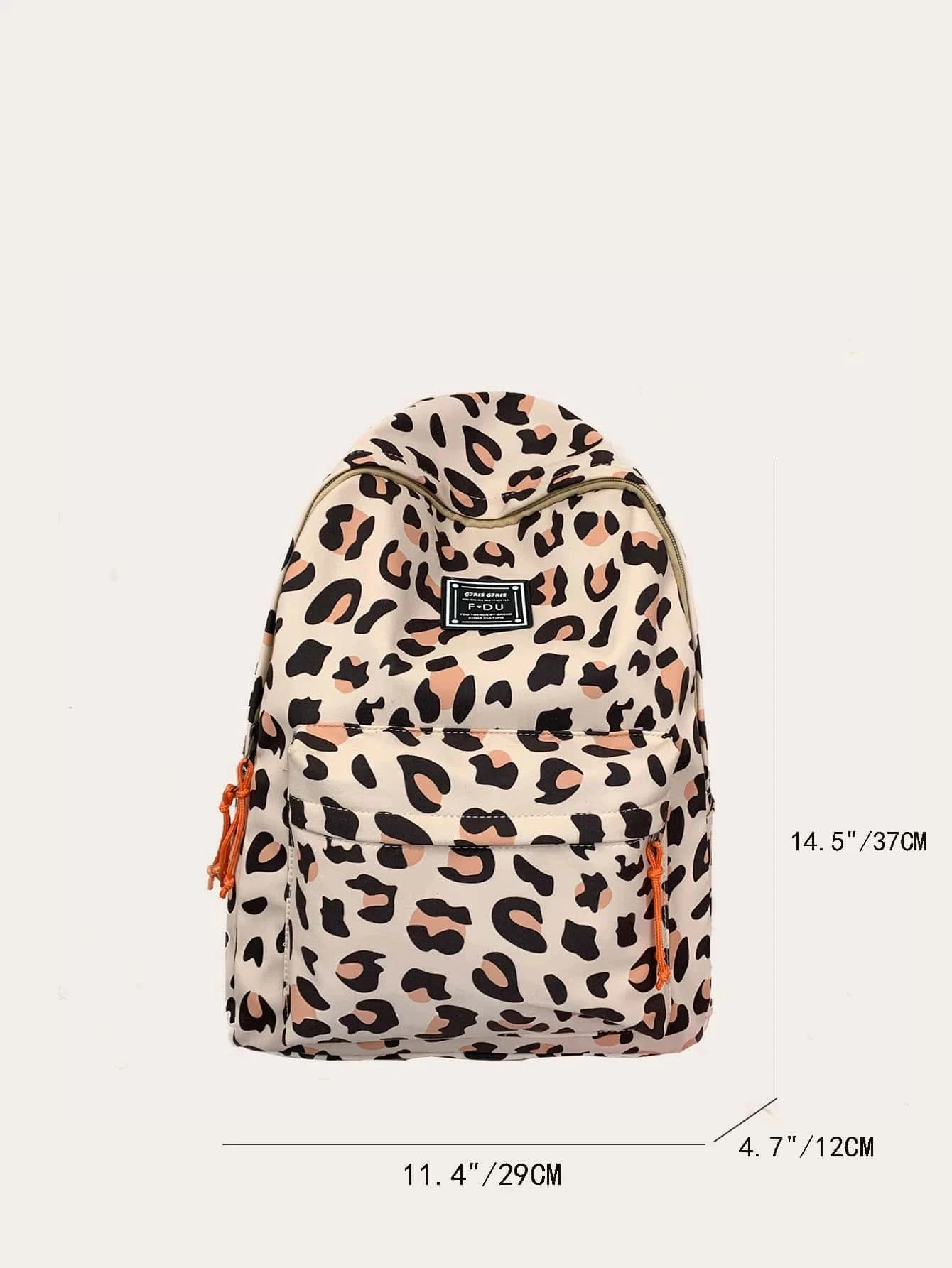 Waterproof Lightweight Leopard Graphic Classic Backpack For Teen Girls Women College Students Fashion Casual Canvas Backpack