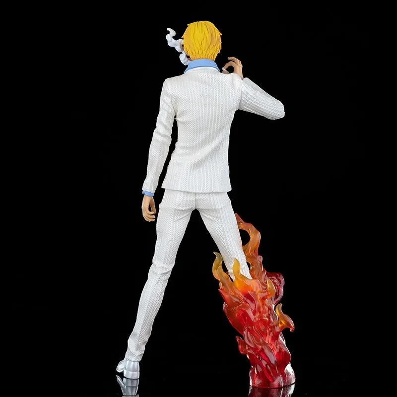 33cm jednoczęściowa figurka Anime GK Vinsmoke Sanji Model z pcv dekoracja biurka ozdoby dla dzieci kolekcjonerskie zabawki dla dorosłych