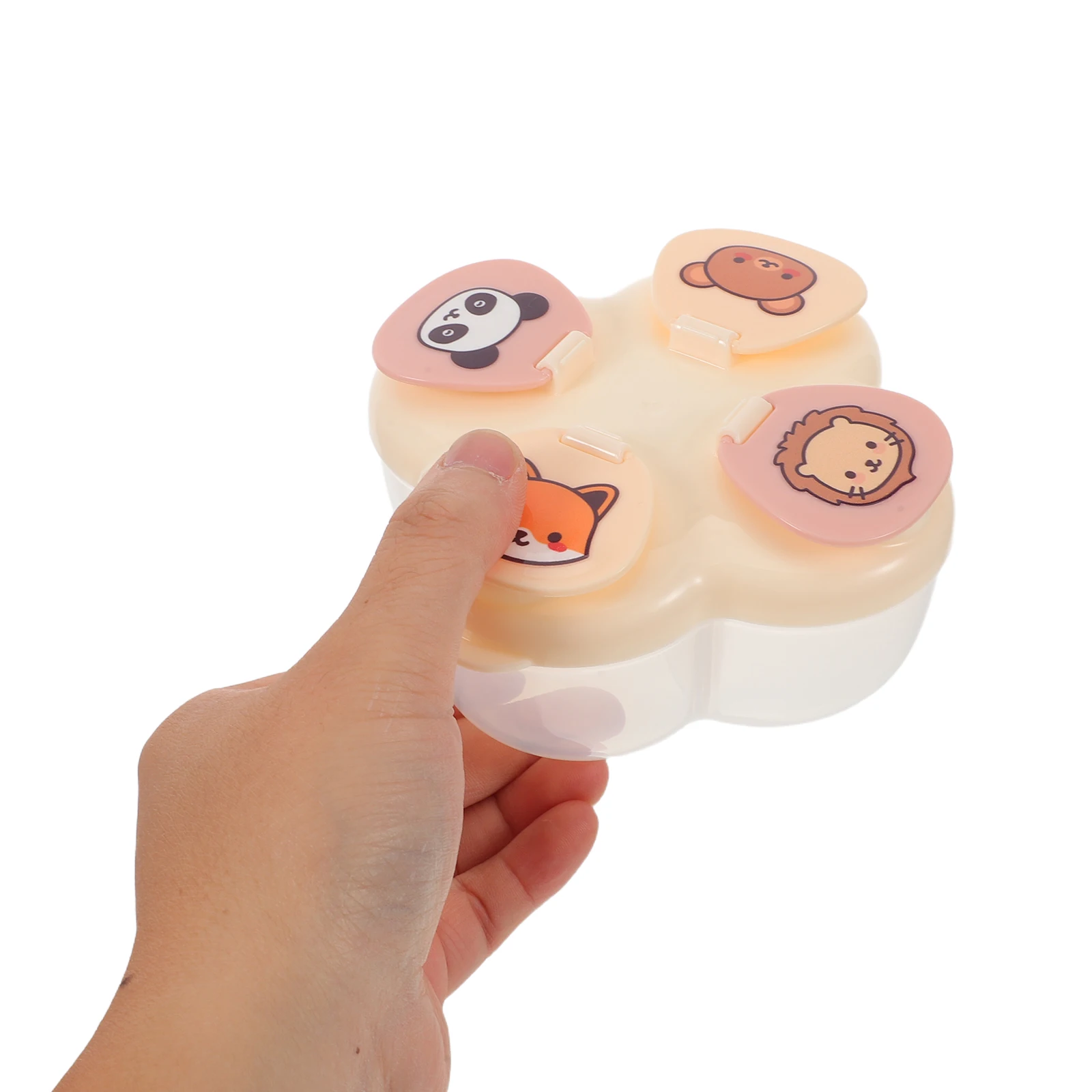 

Портативный контейнер для сухого молока, четырехсекционный дозатор для формул, дорожная коробка для хранения детского молока, резервуар для хранения конфет