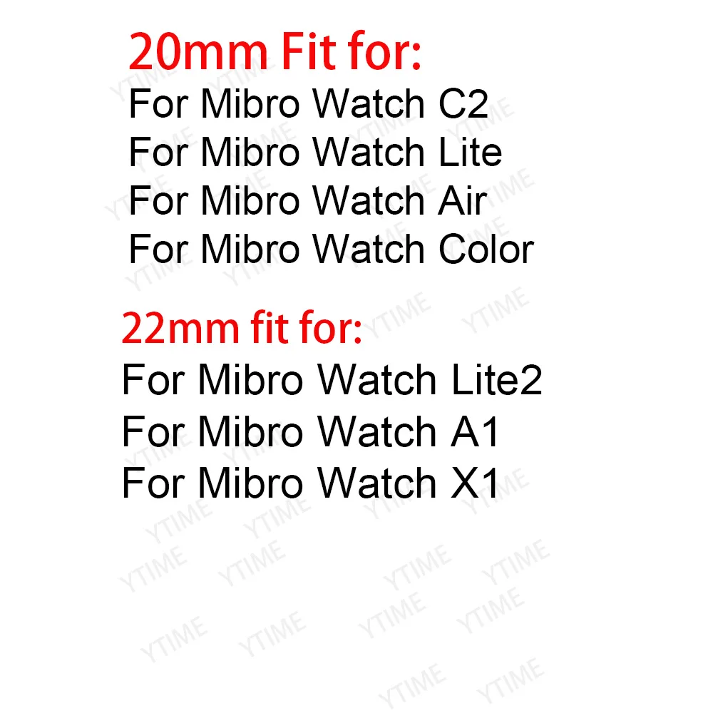 Nylon Watch band For Mibro Lite 2 Watch A1 X1 Smart Watch Accessories Bracelet For Xiaomi Mibro C2 Lite Color Air Straps