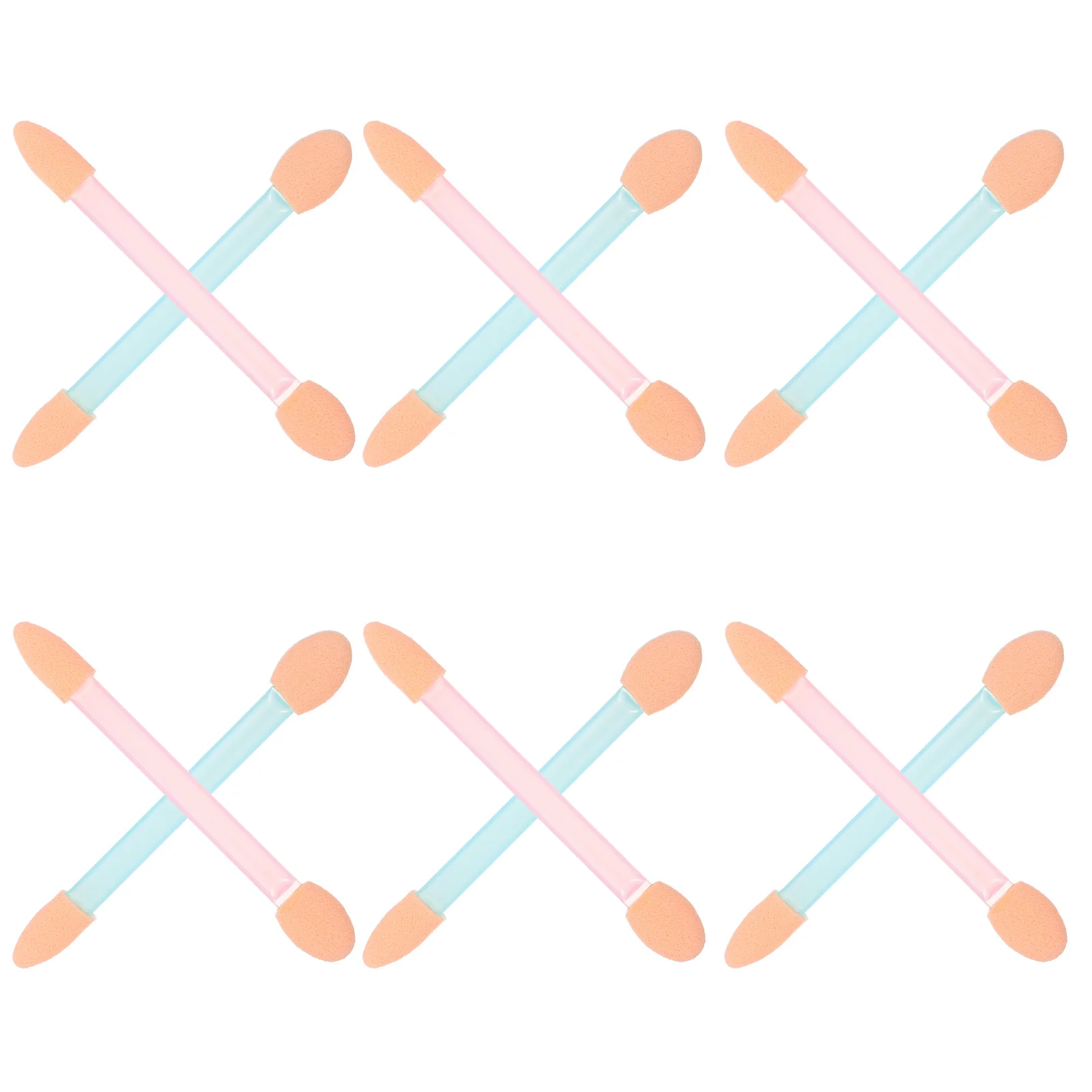 Kit de pinceaux de maquillage pour fard à paupières, 24 pièces, poignée légère en Latex PP, outils applicateurs Double face pour Application de paillettes pour sourcils et lèvres