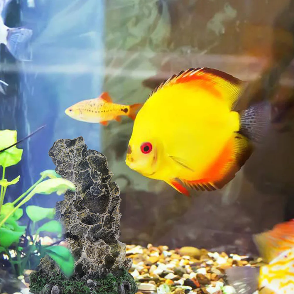 

Resin Aquarium Ornament Natural Rockery Landscape Fish Tank Decoration Fish Aquarium Accessories Durable Safe