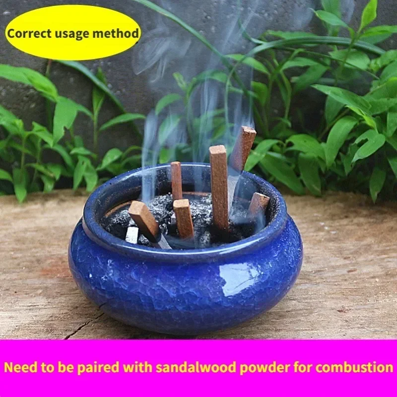 Natural Sandalwood Stick Fragrance Natural Hand Split Wood DIY Purification Healing Meditation Stress