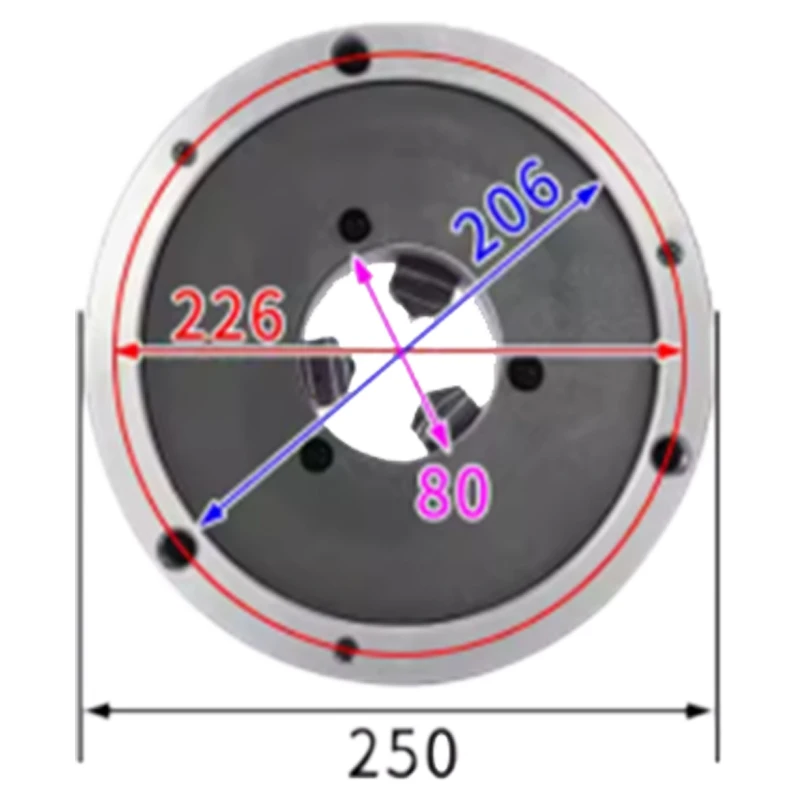 K21-250 3 Jaw Self-…
